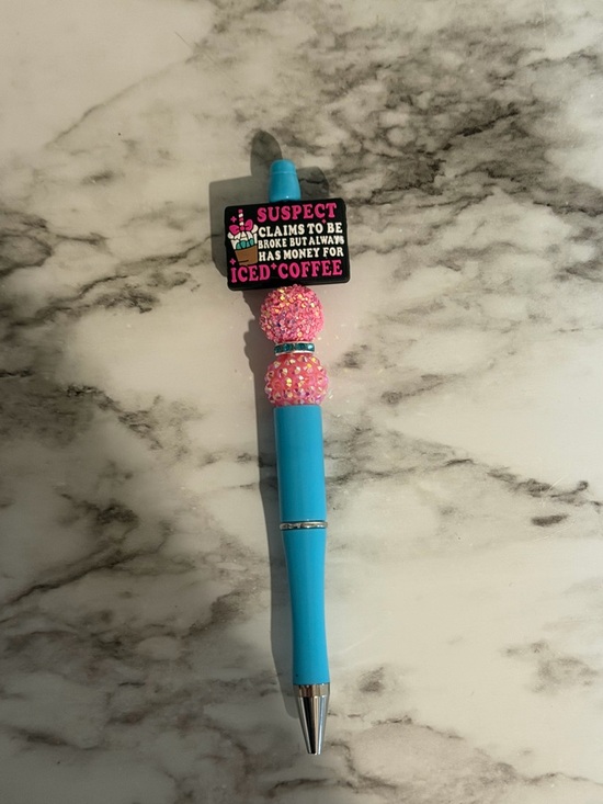 Hand Crafted Other - Funny iced coffee pen